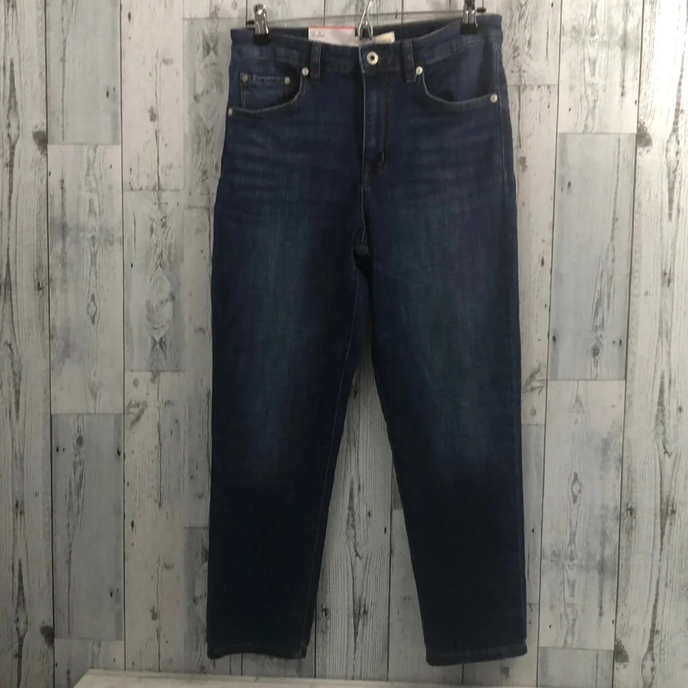 Ella Moss High Rise Slim Straight Ankle NWT 8/29